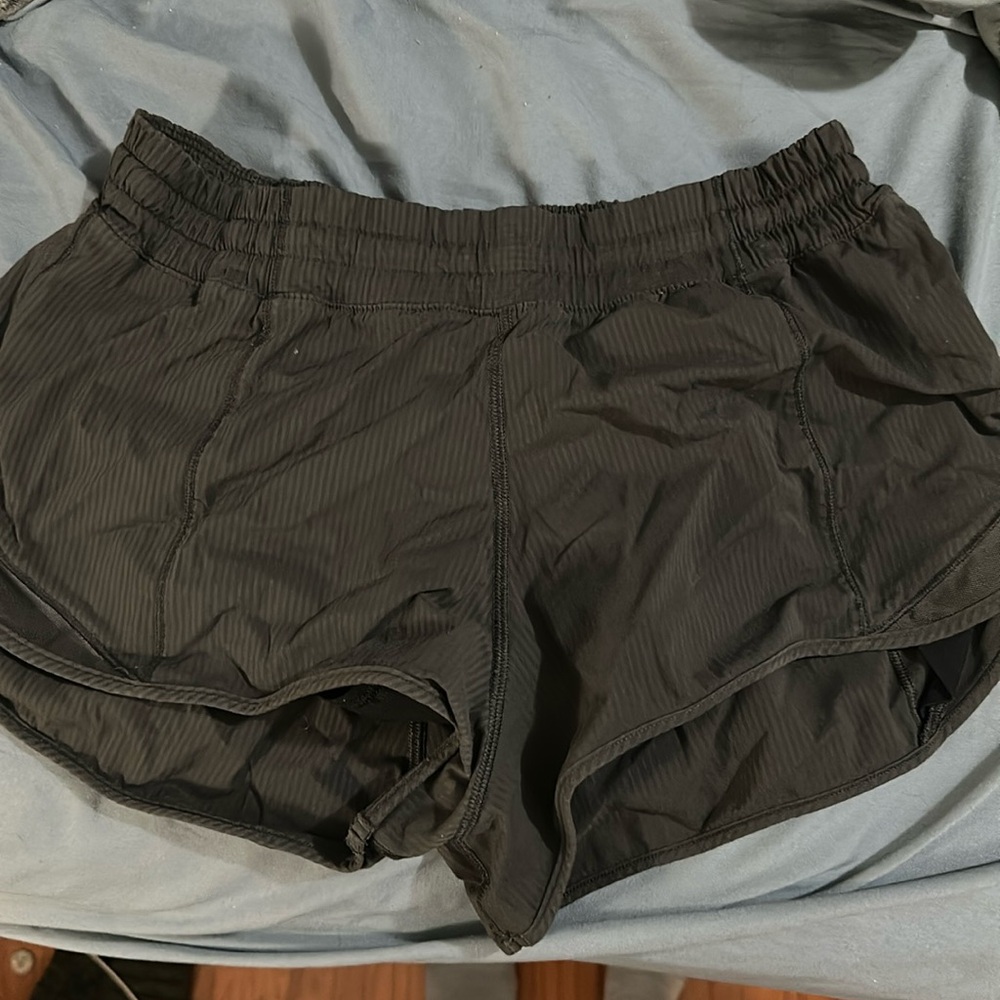 army green lulu shorts